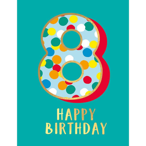 Picture of 8 HAPPY BIRTHDAY CARD